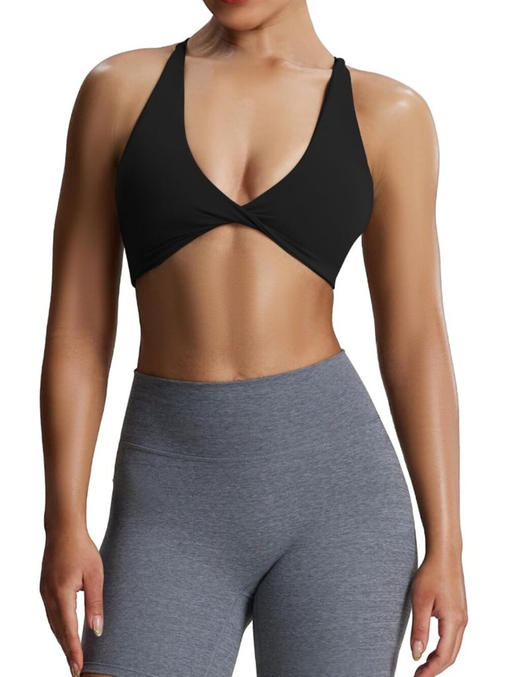 Stylish Twist Sports Bra for Activewear, Comfortable Fit, Perfect for Workouts
